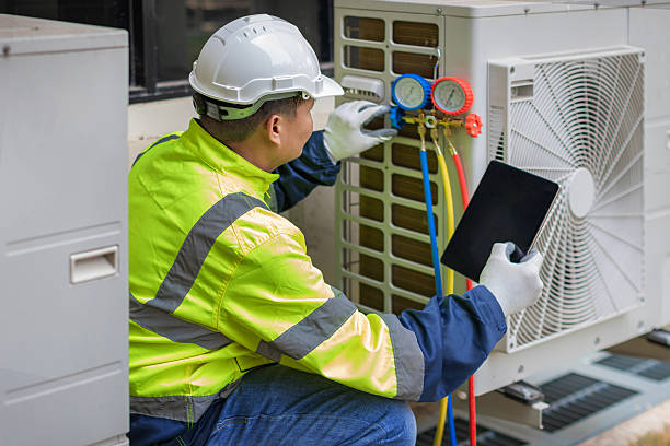 Professional Air Duct Cleaning technician working in Harmans, MD